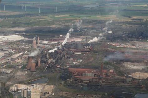 Scunthorpe Steel Works Aerial © Chris Geograph Britain And Ireland