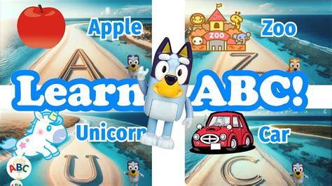 【abc】 Fun Alphabet Adventure On The Beach 🌊with Bluey And Bingo🐾 Learn