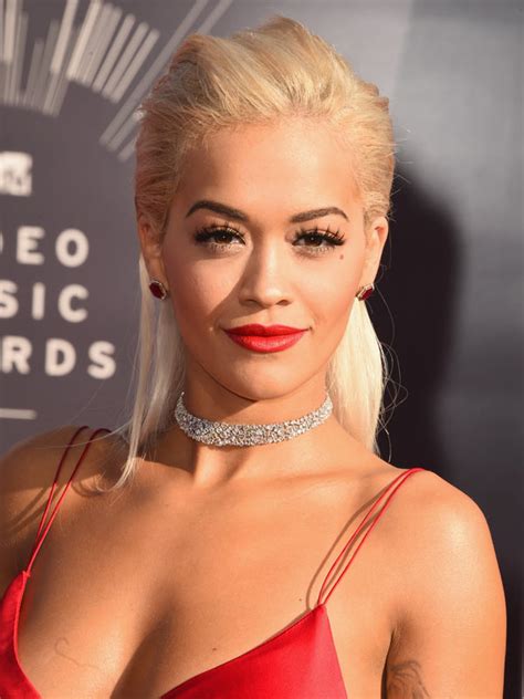 Pics Rita Oras Mtv Video Music Awards Hair And Makeup — Red Hot Lips