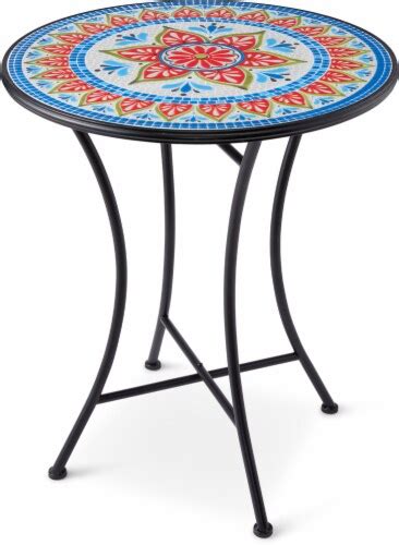 Hd Designs Outdoors Red Floral Tile Bistro Table 1 Ct Fred Meyer