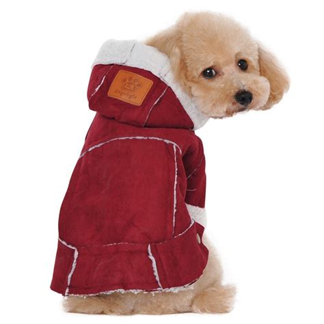 Albabara British Style Cozy Dog Winter Coat Pet Hooded Clothes