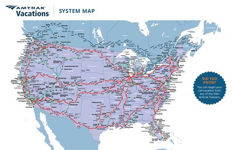 Amtrak Vacation Routes Map My Xxx Hot Girl