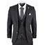 Mens Black Tweed 3 Piece Vintage Suit  STZ14 Happy Gentleman