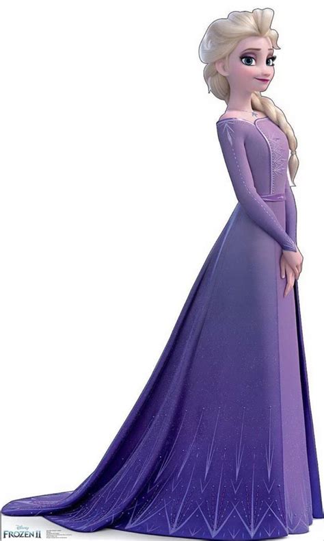 Elsa In Her New And Beautiful Lilac Purple Dress From Frozen 2 Disney