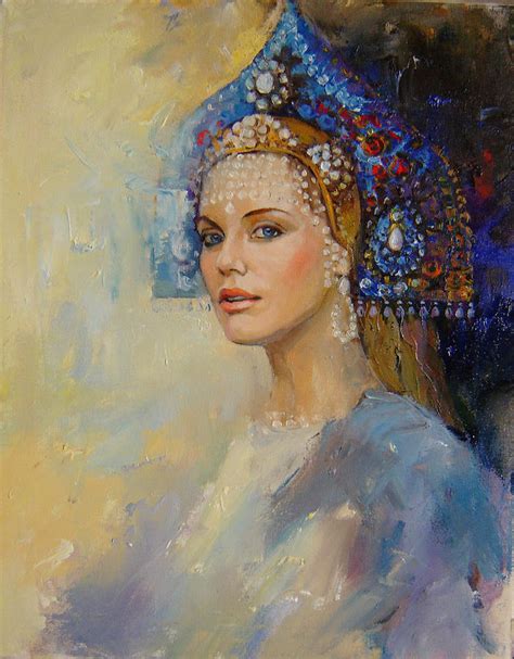 Russian Princess Painting By Nelya Shenklyarska Fine Art America