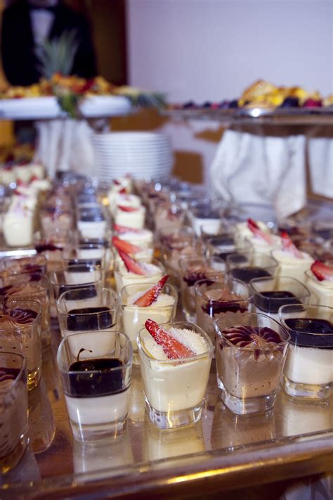 Mini desserts in shot glasses #wedding #weddingdessert #desserttable #minidesserts #diywedding ...