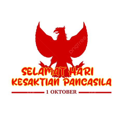 Gambar Selamat Hari Suci Pancasila 1 Oktober Berlambang Garuda Merah