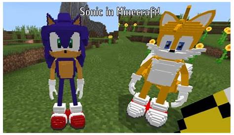 how to make sonic in minecraft