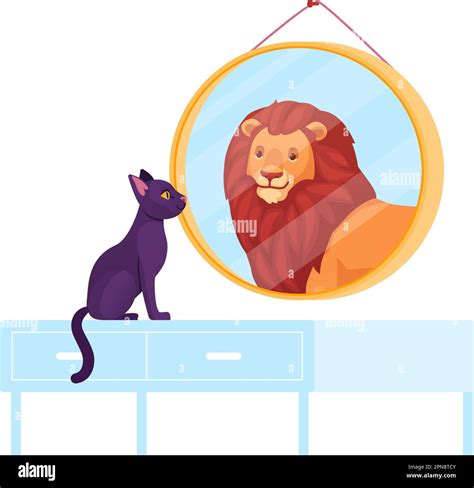 Lion Cat Mirror Hi Res Stock Photography And Images Alamy
