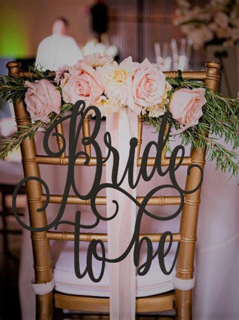Bride To Be Chair Sign Bridal Shower Sign Bridal Shower T Bridal