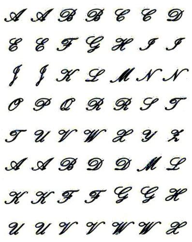 Signature Collection Script Alphabet Joby Nail Art