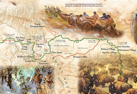 Lewis And Clark Corps Of Discovery Map And Interpretive Guide Time