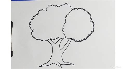 Cara Mudah Menggambar Pohon Paling Simpel Dan Gampang Tutorial