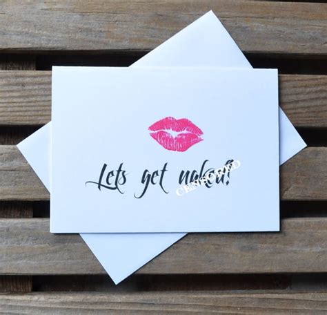 Lets Get Naked Funny Valentine Day Card Valentine Day Card