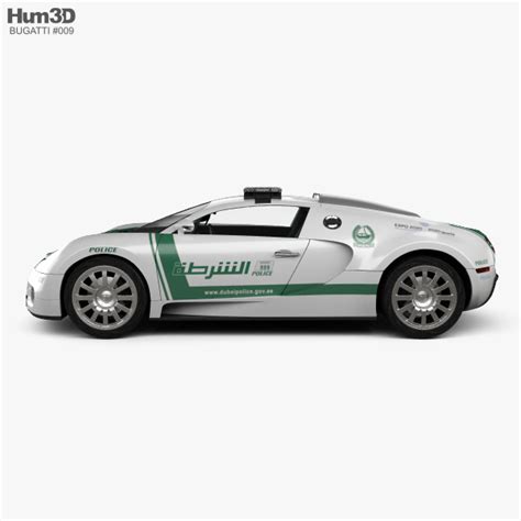 Bugatti Veyron Полиция Dubai 2015 3d модель Автомобили на Hum3d