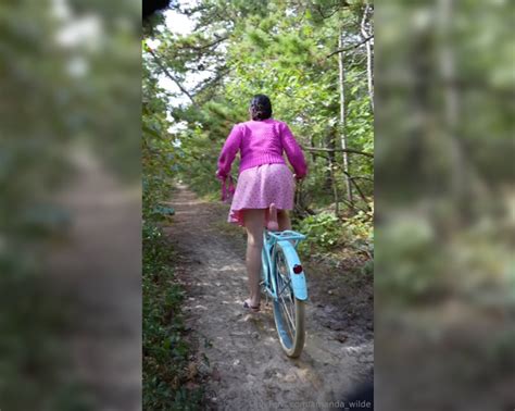 Watch Online Amanda Wilde Aka Amandawilde Onlyfans Bike Riding Dildo