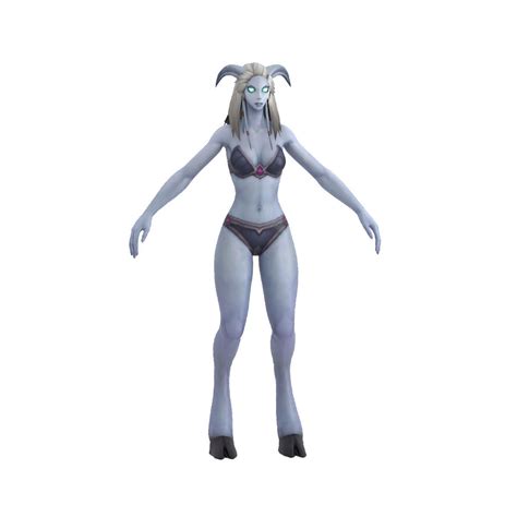 Draenei Female Full Rig And Humanik 3d Asset Cgtrader