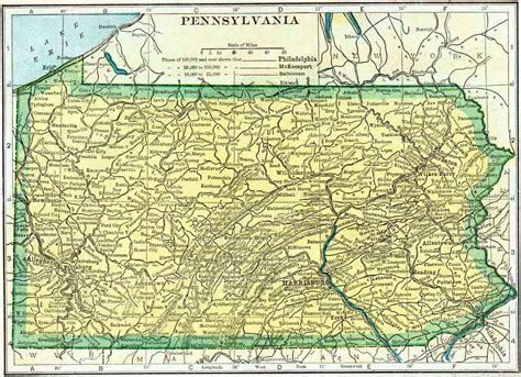 1910 Pennsylvania Census Map Access Genealogy