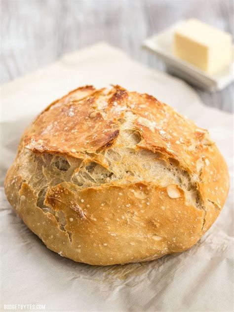 How long will my bread need to bake? No-Knead Bread Recipe - Step by Step Photos - Budget Bytes