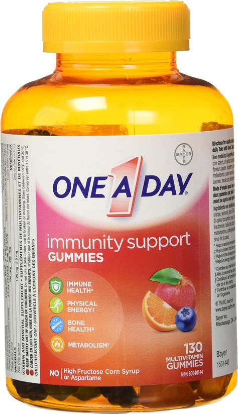 One A Day Gummies Plus Immunity Support Multivitamin With Zinc And