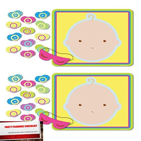Pin The Pacifier Baby Shower Game 2 Pack