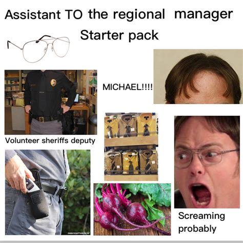 Assistant To The Regional Manager Starter Pack Rstarterpacks