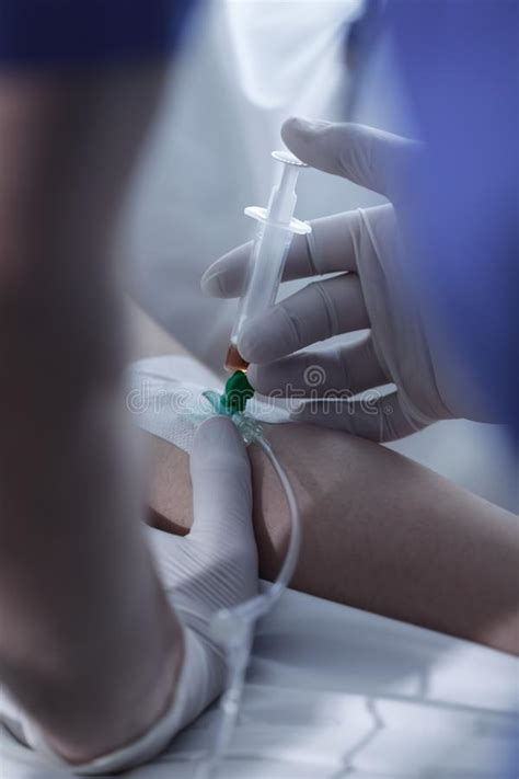 Injecting Drug Into Bloodstream Stock Image Image Of Private Inject