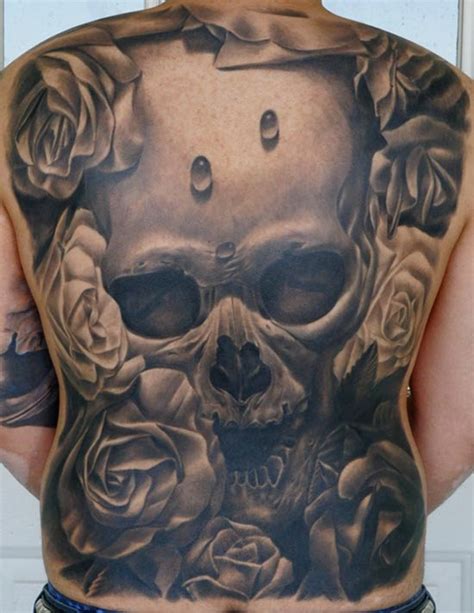 3d Full Back Best Skull Tattoo Design Of Tattoosdesign