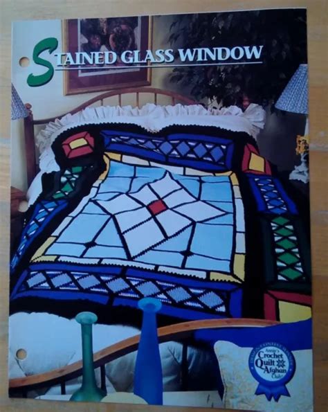 Stained Glass Window Afghan Crochet Pattern Instructions 699 Picclick