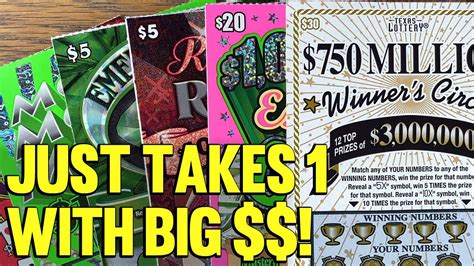 Just Takes 1 With Big 💲💲 2x New 20 Extreme Cash 🔴 150 Texas Lottery Scratch Offs Youtube