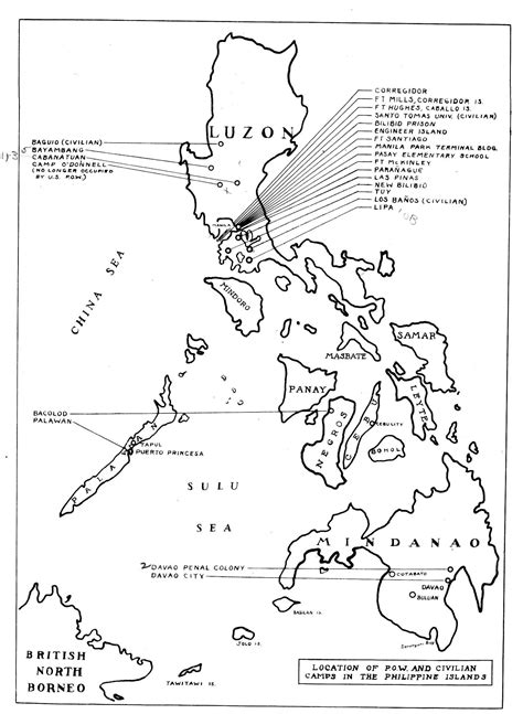 List Of Pow Camps In The Philippines