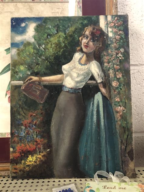 Absolutely Gorgeous 1940s Oil Painting 25 Cents Rthriftstorehauls