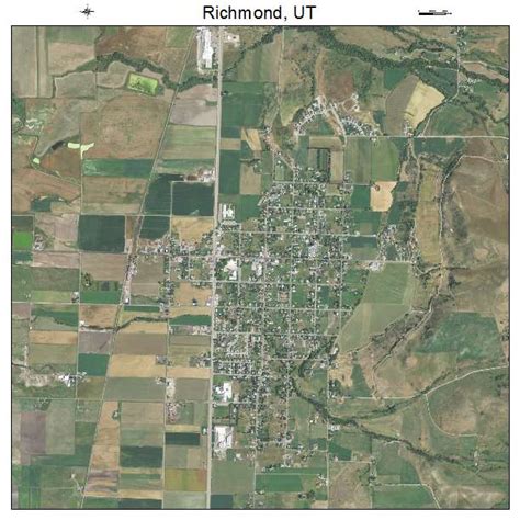 Aerial Photography Map Of Richmond Ut Utah