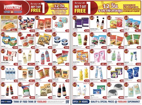 บริษัท สหพัฒนาอินเตอร์โฮลดิ้ง จำกัด (มหาชน) กลุ่มพลังงาน 18. FOODLAND ฟู้ดแลนด์ โปรโมชั่น ซื้อ 1 แถม 1 ฟรี (7 - 18 ...
