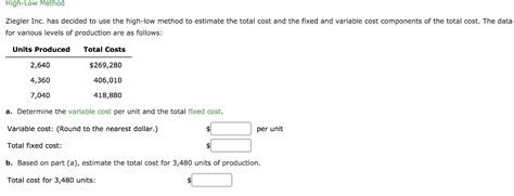 How To Find Fixed Cost Per Unit Using High Low Method Haiper