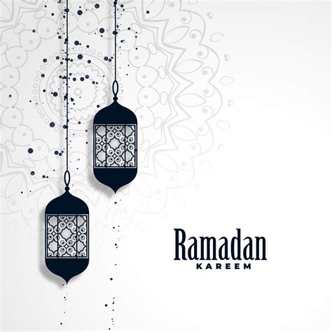 Ramadan Kareem Season Background With Hanging Lamps Download Free