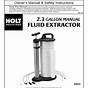 2.3 Gallon Manual Fluid Extractor