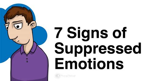 7 Signs of Suppressed Emotions - School Of Life
