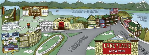 Lake Placid New York By Mallory Nall Illustration And Design Llc They