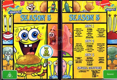Spongebob Squarepants Complete 5th Season 5 3 Dvd New Ebay