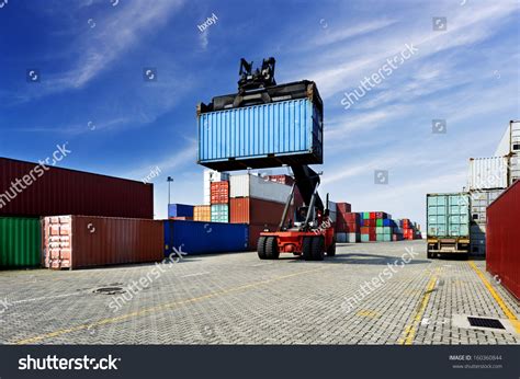 Stack Cargo Containers Docks Stock Photo 160360844 Shutterstock