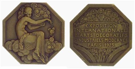 Description Pierre Turin Art Deco Medal