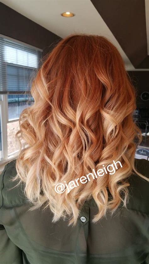 Copper Red Ombre Pravana Red Blonde Ombre Hair Color Red Ombre Red