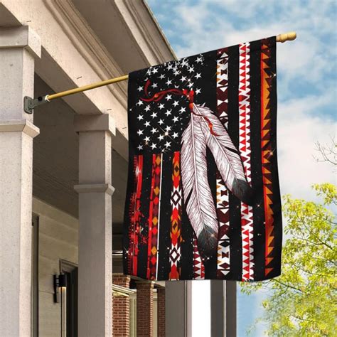 Native American Flag Hippie Garden Flagshouse Flagpeace Etsy