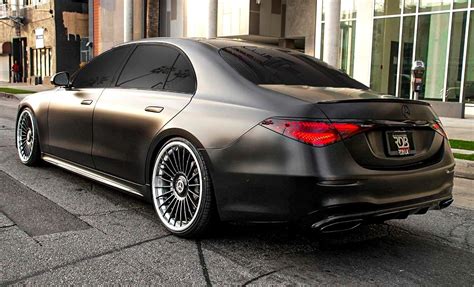 2021 Mercedes Benz S580 Wrapped In Satin Black On RDB Wheels