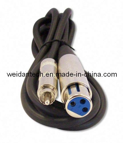 6ft Xlr 3pin Female To Rca Male Microphone Cable China Microphone