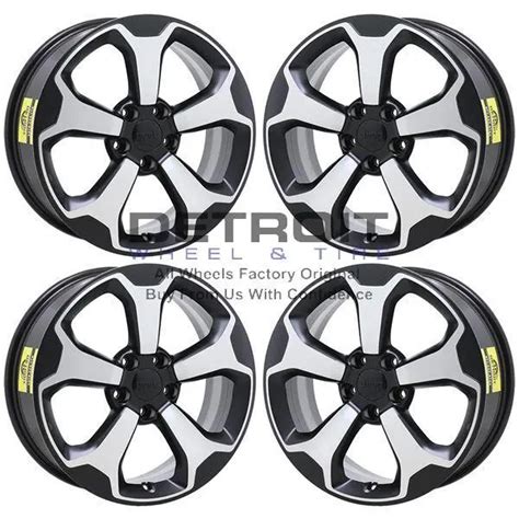 17and Jeep Renegade Gloss Black Exchange Wheels Rims Factory Oem 9224