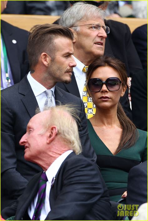 David And Victoria Beckham Wimbledon Royal Box Couple Photo 2684555