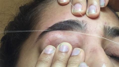 Crazy Pain Eyebrow Threading First Time Youtube