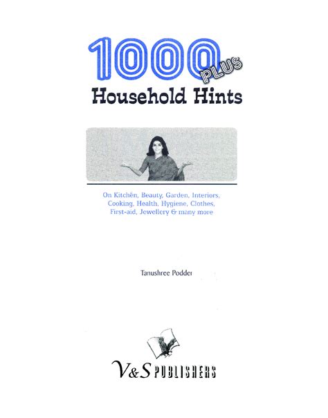 Download 1000 Plus Household Hints By Tanushree Poddar Pdf Online